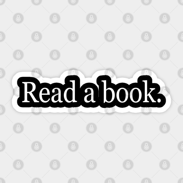 Read a book. Sticker by DesignCat